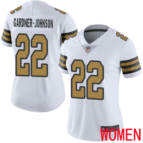 New Orleans Saints Limited White Women Chauncey Gardner Johnson Jersey NFL Football #22 Rush Vapor Untouchable Jersey->women nfl jersey->Women Jersey